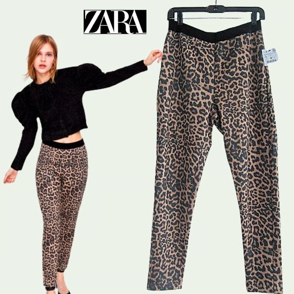 Zara leopard print leggings (XS)